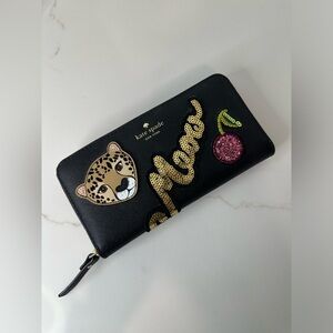 Kate Spade Run Wild Leopard Neda Wallet